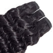 Deep Wave Human Hair Extensions / 6A Black