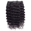 Deep Wave Human Hair 3 Bundles / 6A Black