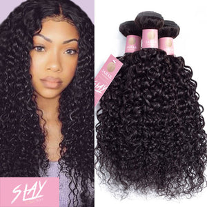 Jerry Curl Human Hair Bundles / 6A Black