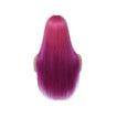 Sahar Tara Straight Human Hair Lace Front T Part Wig #Violet-Purple