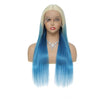 Sahar Tara Straight Human Hair Lace Front T Part Wig #T613-Blue