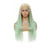 Sahar Tara Straight Human Hair Lace Front T Part Wig #T613-limegreen