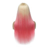 Sahar Tara Straight Human Hair Lace Front T Part Wig #T613-pink