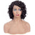 Aisha Short Curly Bob Human Hair Wig with Lace Side Parting Natural Black
