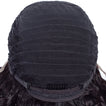 Aisha Short Curly Bob Human Hair Wig with Lace Side Parting Natural Black