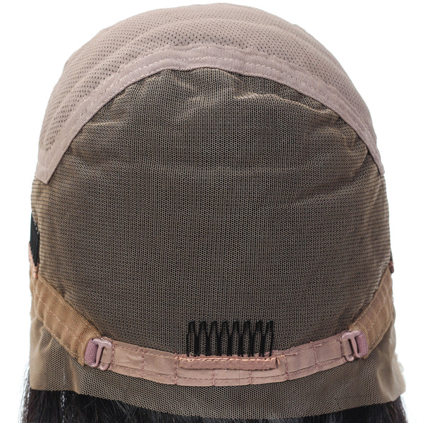 Alina Kinky Human Hair Full Lace Wig Natural Black 180% Density