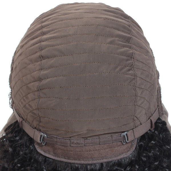 Alina Kinky Human Hair Lace Front Wig Natural Black