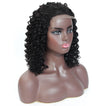 Faye Deep Wave Human Hair Lace Closure Wig Natural Black