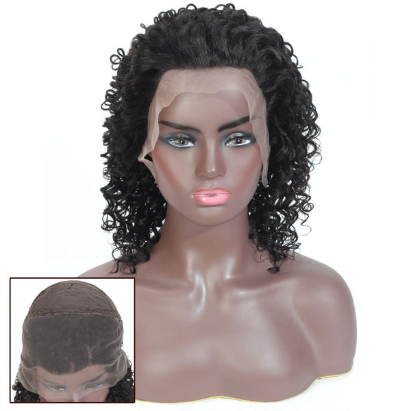 Faye Deep Wave Human Hair Lace Front Wig Natural Black