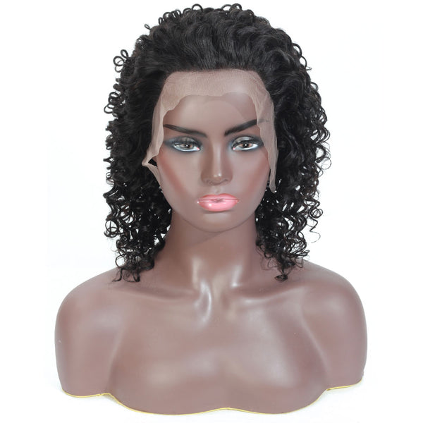 Faye Deep Wave Human Hair Lace Front Wig Natural Black