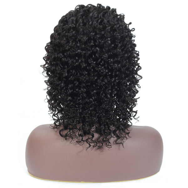 Faye Deep Wave Human Hair Full Lace Wig Natural Black 180% Density