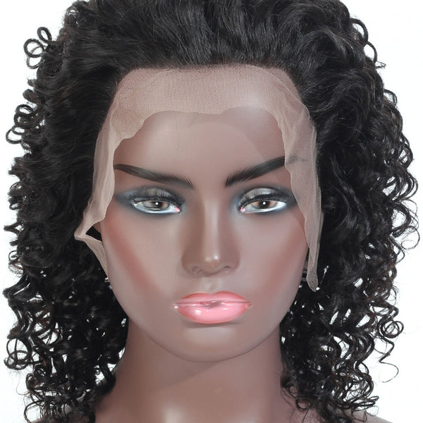 Faye Deep Wave Human Hair Lace Front Wig Natural Black