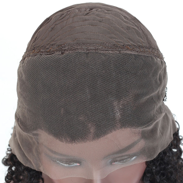 Faye Deep Wave Human Hair Lace Front Wig Natural Black