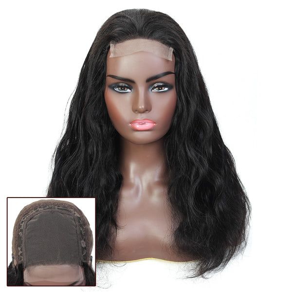 Kayla Body Wave Human Hair Lace Closure Wig Natural Black