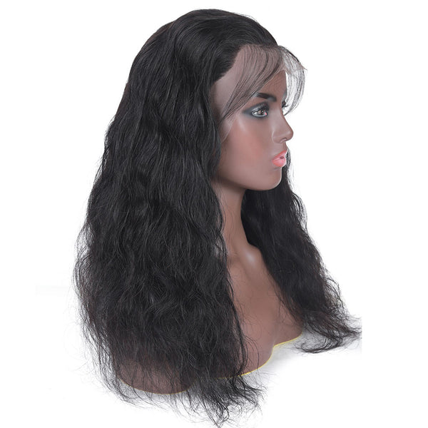 Kayla Body Wave Human Hair Lace Front Wig Natural Black