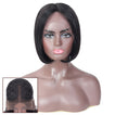 Kylee Short Straight Bob Human Hair Wig with Lace Middle Parting