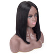 Sonia Straight Long Bob Human Hair Wig with Lace Middle Parting