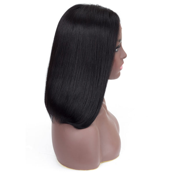 Sonia Straight Long Bob Human Hair Wig with Lace Middle Parting