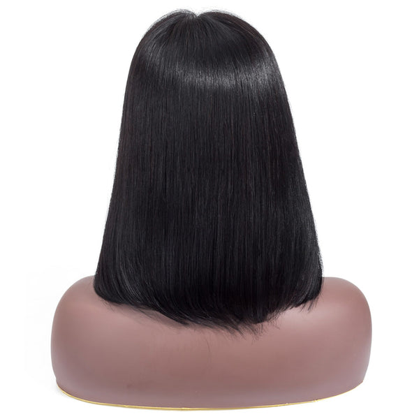 Sonia Straight Long Bob Human Hair Wig with Lace Middle Parting