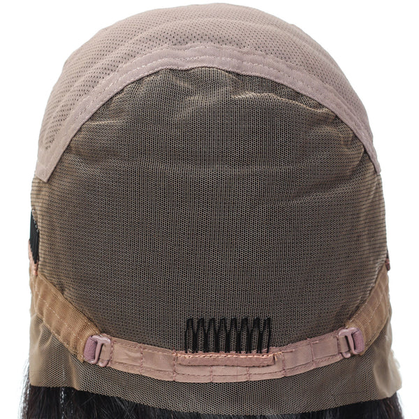 Tami Jerry Curl Human Hair Full Lace Wig Natural Black 180% Density