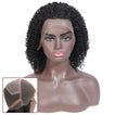 Tami Jerry Curl Human Hair Full Lace Wig Natural Black 180% Density