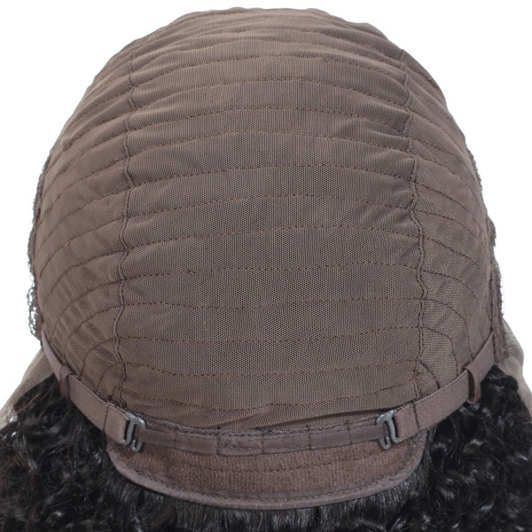 Tami Jerry Curl Human Hair Lace Front Wig Natural Black