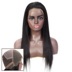 Tara Straight Human Hair Full Lace Wig Natural Black 180% Density