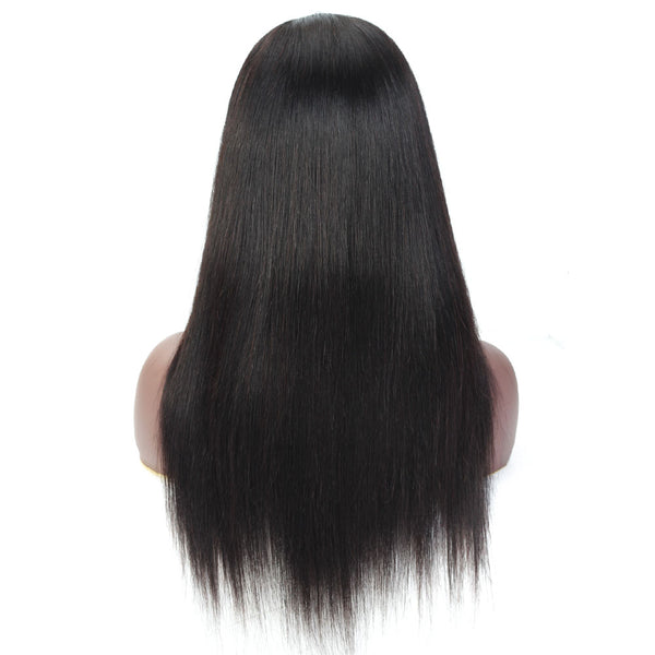 Tara Straight Human Hair Full Lace Wig Natural Black 180% Density