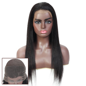 Tara Straight Human Hair Lace Front Wig Natural Black
